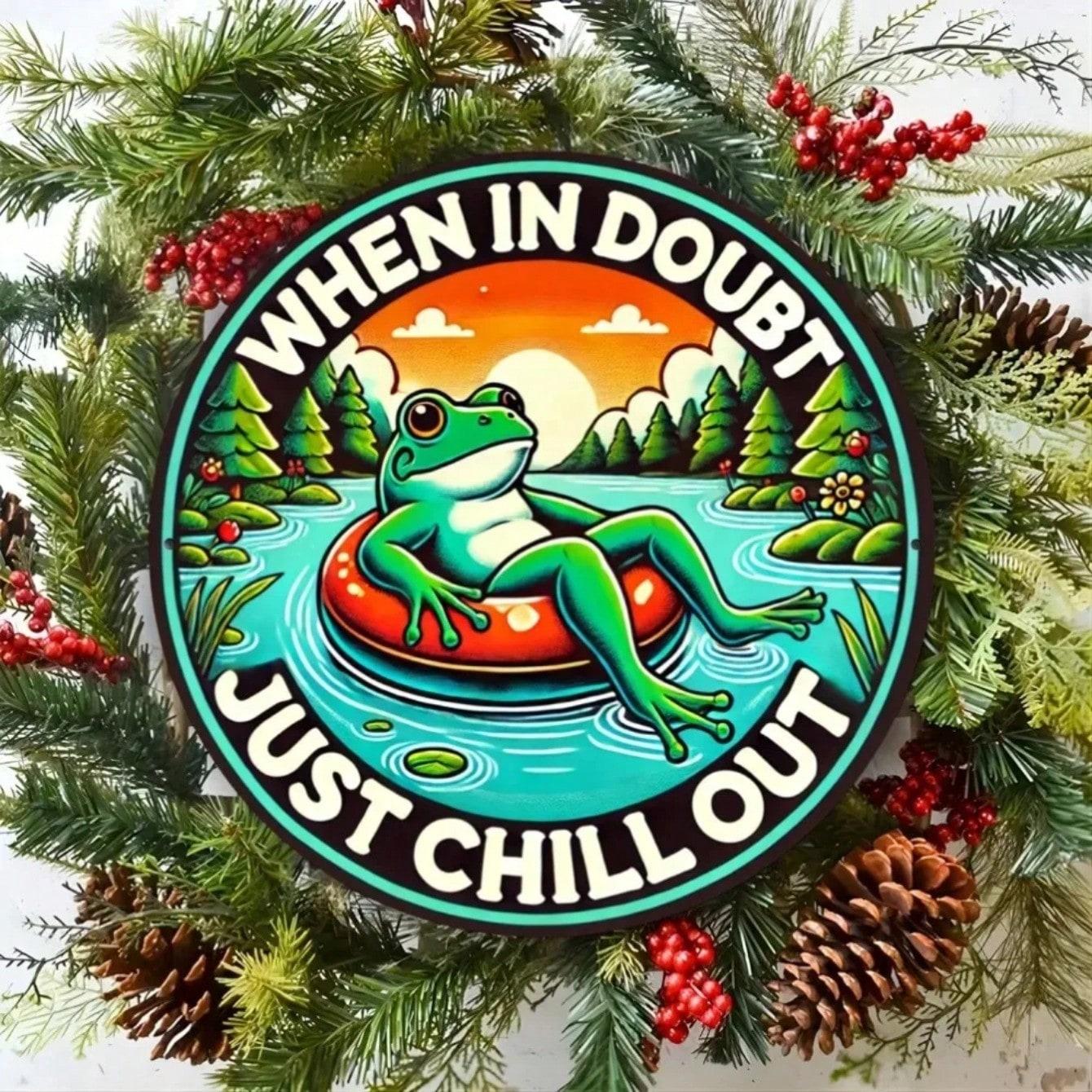 Round Orange Frog Aluminum Sign Home Office Decor різнокольоровий
Round Orange Frog Aluminum Sign Home Office Decor різнокольоровий