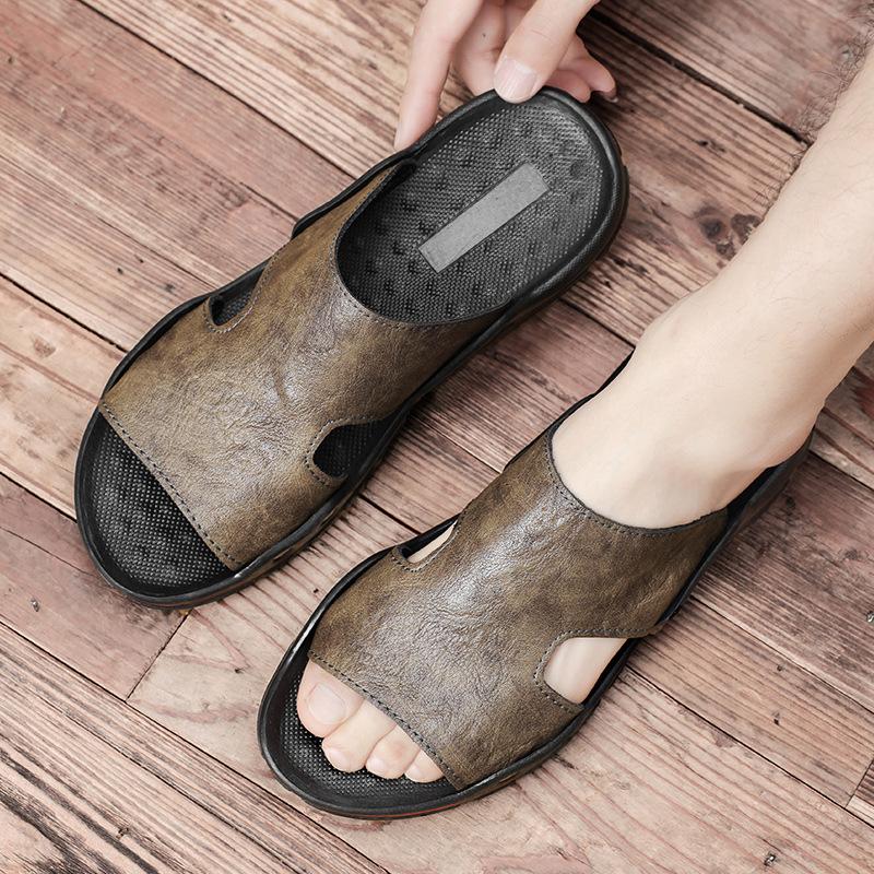Sandals men s 2025 new summer new men s slippers two-layer cowhide polyurethane outsole men s shoes 48 хаки
Sandals men s 2025 new summer new men s slippers two-layer cowhide polyurethane outsole men s shoes 48 хаки