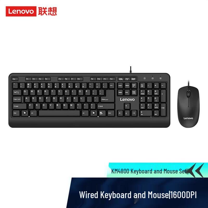 Lenovo KM4800 Wired Keyboard Mouse Combo
Lenovo KM4800 Wired Keyboard Mouse Combo