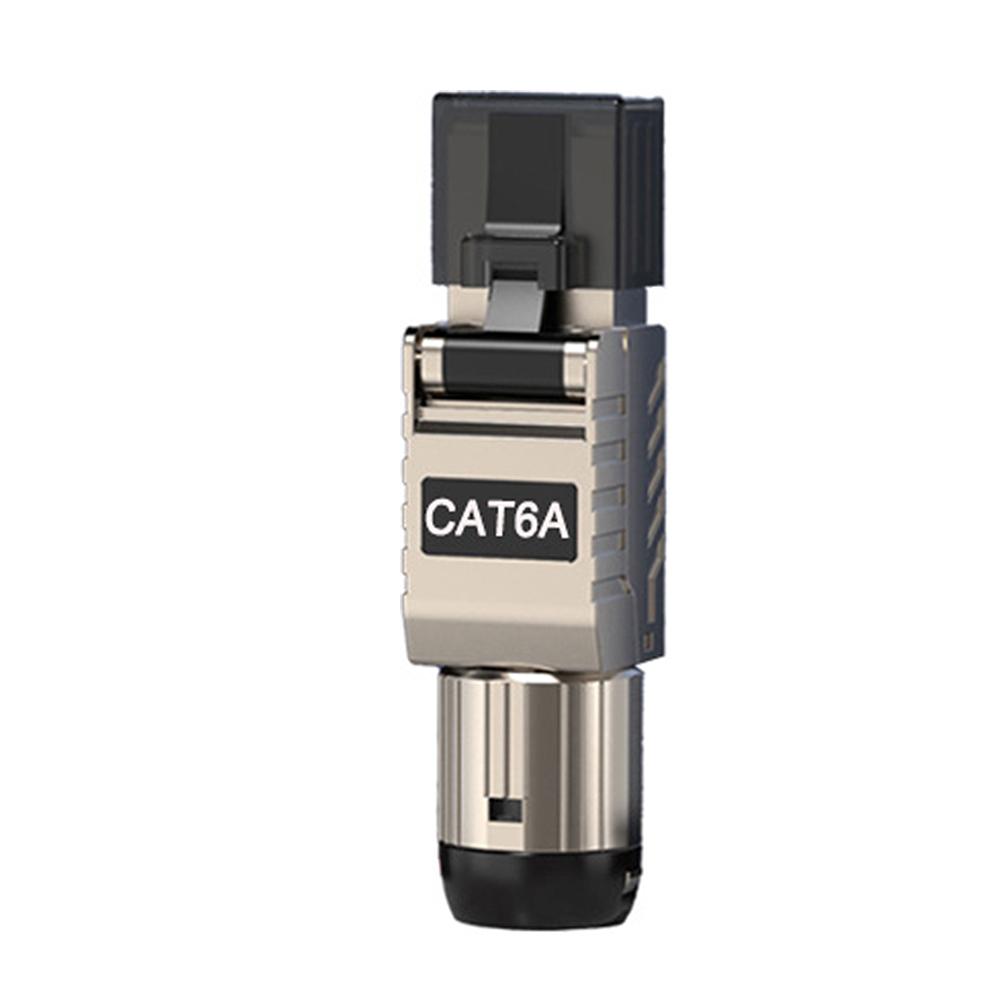 RJ45 Cat8 Cat7 Cat6A Connectors RJ45 Metal Tool Free Easy Termination Plug 2000MHz 40G LAN Cable 22AWG - 24AWG
RJ45 Cat8 Cat7 Cat6A Connectors RJ45 Metal Tool Free Easy Termination Plug 2000MHz 40G LAN Cable 22AWG - 24AWG