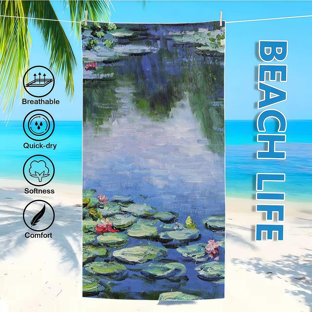 Towel Textile Bathrobe Beach Quick-Drying Lightweight Portable Camping Art Swim M-MonetS Pool Travel W30*H60(CM)
Towel Textile Bathrobe Beach Quick-Drying Lightweight Portable Camping Art Swim M-MonetS Pool Travel W30*H60(CM)