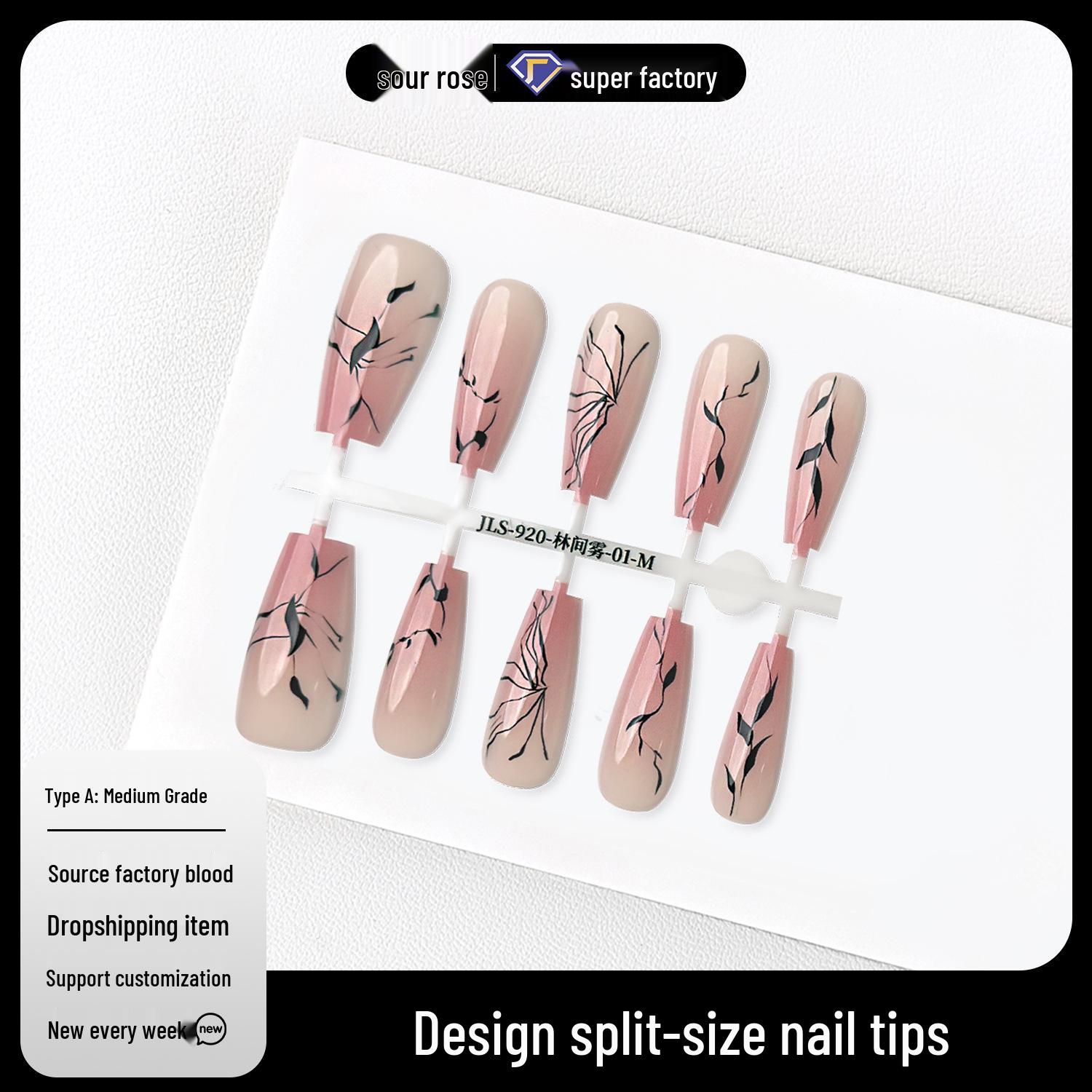 Forest Mist Gradient Wearable Nails - Handmade, Gentle Cartoon Style, Medium Length Ladder Design Extra Small (No adhesive)
Forest Mist Gradient Wearable Nails - Handmade, Gentle Cartoon Style, Medium Length Ladder Design Extra Small (No adhesive)