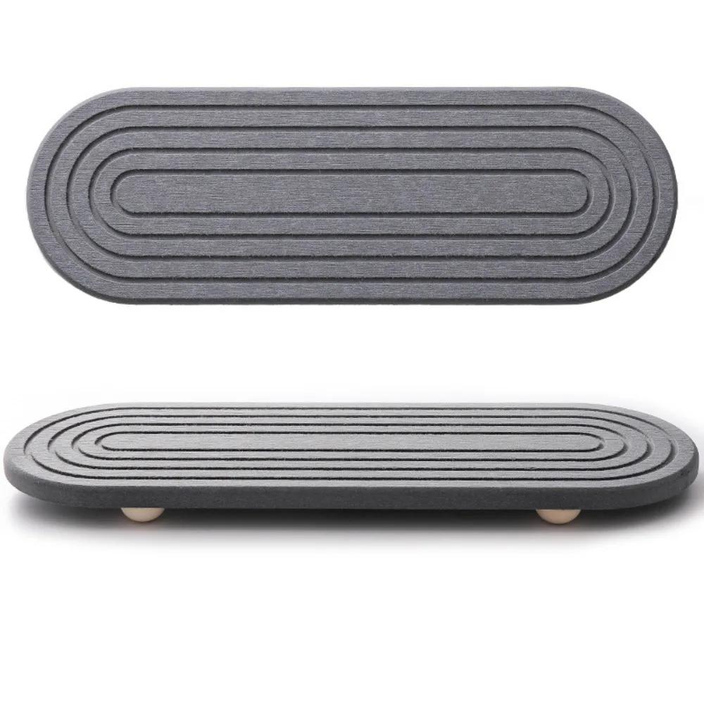 Non Slip Diatom Mud Sink Tray Diatomaceous Instant Dry Moisture Wicking Tray Molds Resistant Quick Drying Tray Soap Storage темно-сірий колір
Non Slip Diatom Mud Sink Tray Diatomaceous Instant Dry Moisture Wicking Tray Molds Resistant Quick Drying Tray Soap Storage темно-сірий колір