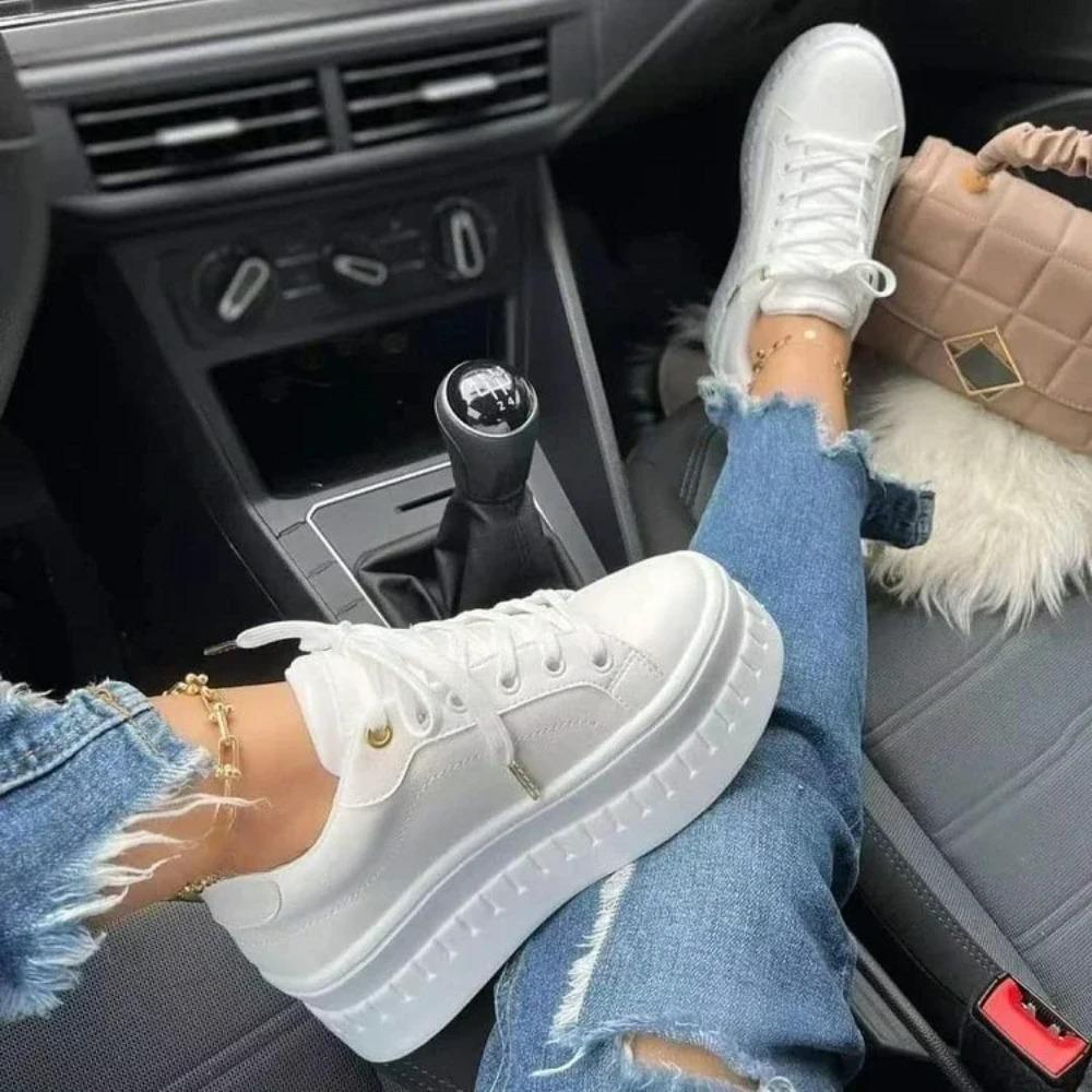 Platform Women Sneakers Breathable Casual Shoes Solid Color Lightweight Vulcanized Shoes Autumn Lace Up Tennis Shoe Plus Size 43 35 зелений
Platform Women Sneakers Breathable Casual Shoes Solid Color Lightweight Vulcanized Shoes Autumn Lace Up Tennis Shoe Plus Size 43 35 зелений