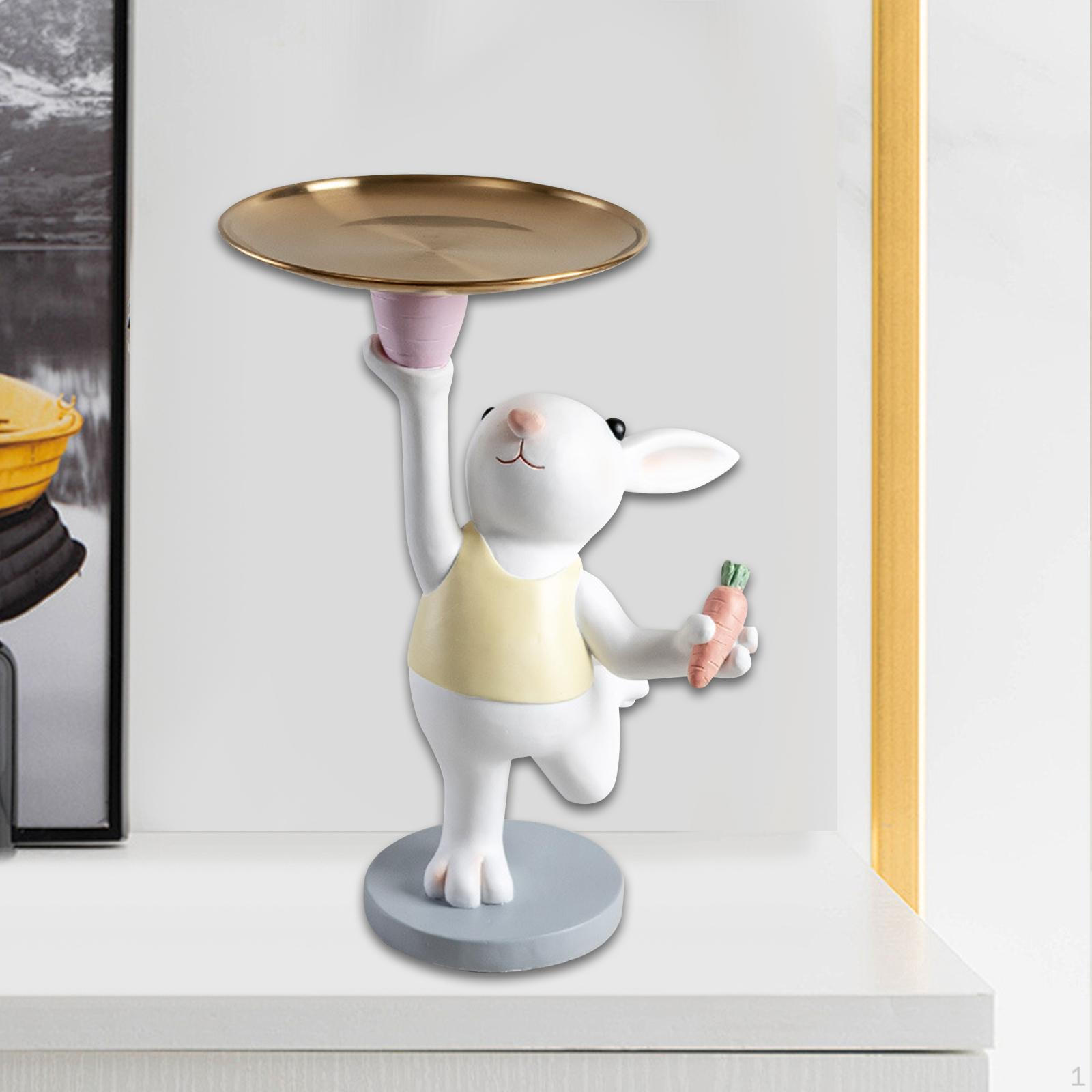 Rabbit Shape Jewelry Storage Tray Key Holder for Entryway Cute Bunny Figurine Sculpture Deep Purple
Rabbit Shape Jewelry Storage Tray Key Holder for Entryway Cute Bunny Figurine Sculpture Deep Purple