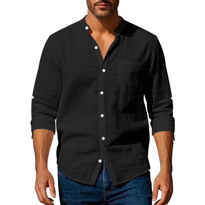 2026 Men s Long-Sleeve Stand-Up Collar Breathable Pocket Shirt – Chinese Style XXXL чорний
2026 Men s Long-Sleeve Stand-Up Collar Breathable Pocket Shirt – Chinese Style XXXL чорний