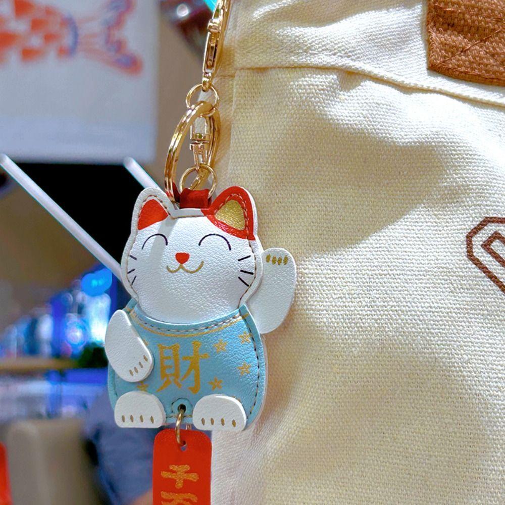 Waist Buckle PU Maneki Neko Key Chain Key Ring Cartoon Key Holder Lucky Cat Car Key Buckle Women
Waist Buckle PU Maneki Neko Key Chain Key Ring Cartoon Key Holder Lucky Cat Car Key Buckle Women