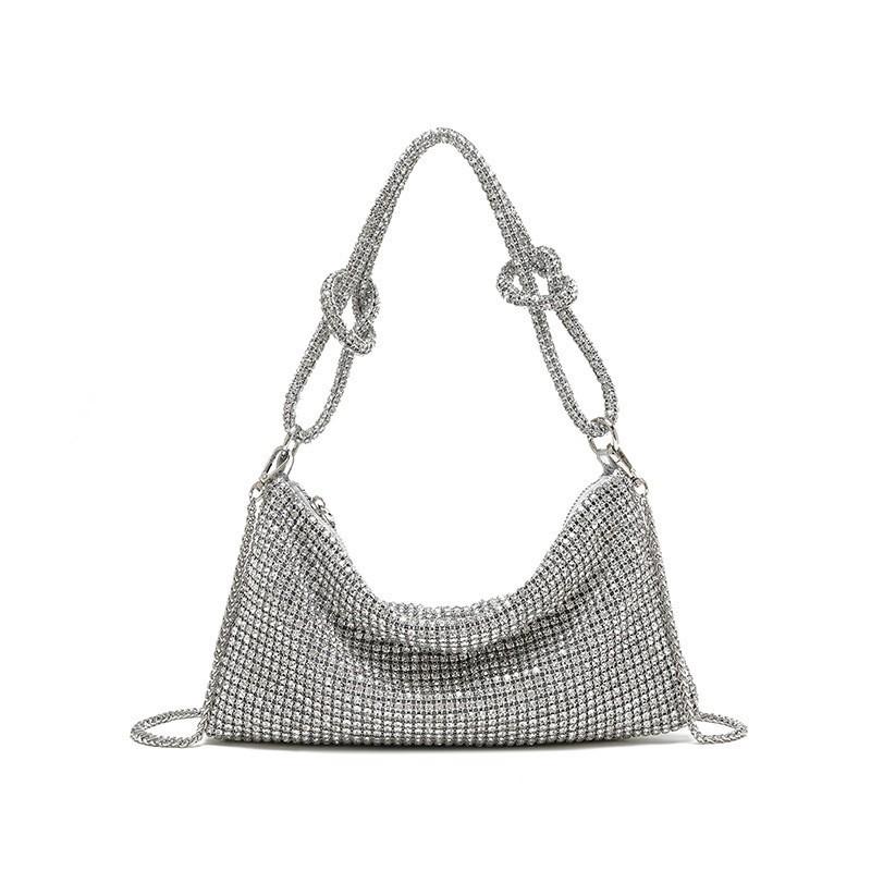 French Knotted Underarm Bag Handmade Full Drill Hot Drilling Shoulder Party Handbag Dinner
French Knotted Underarm Bag Handmade Full Drill Hot Drilling Shoulder Party Handbag Dinner