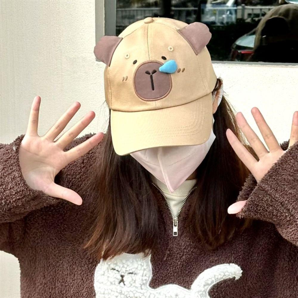 Runny Nose Capybara Baseball Cap Korean Style Peaked Cap Simple Cartoon Sun Hat Sports коричневый
Runny Nose Capybara Baseball Cap Korean Style Peaked Cap Simple Cartoon Sun Hat Sports коричневый