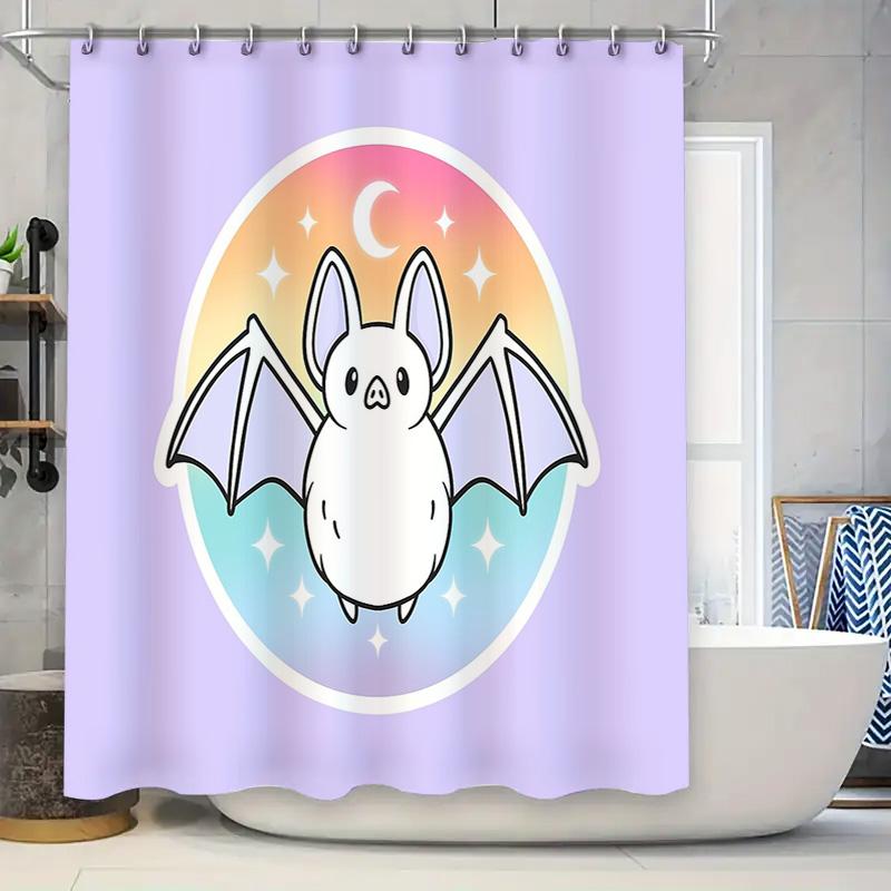 Cute Bat Halloween Shower Curtain Woodland Forest Animals Spooky Gothic Decor Bathroom Set Vintage Cartoon Anime Home Decor W60H190(CM)-1 Pcs
Cute Bat Halloween Shower Curtain Woodland Forest Animals Spooky Gothic Decor Bathroom Set Vintage Cartoon Anime Home Decor W60H190(CM)-1 Pcs