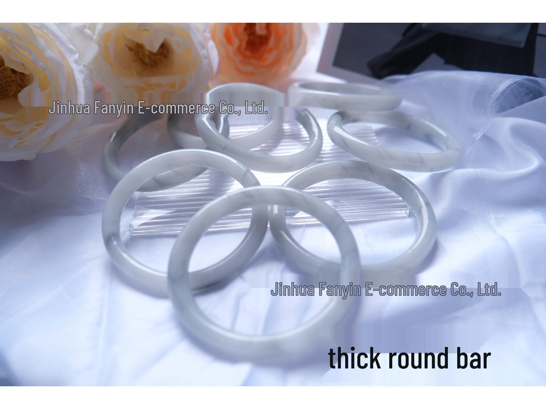 Xiaohongshu-Inspired Ink Wash Round Bar Jingle Bracelet - Ancient Style Lychee Jelly Design Inner Diameter 58mm (Thick 10mm)
Xiaohongshu-Inspired Ink Wash Round Bar Jingle Bracelet - Ancient Style Lychee Jelly Design Inner Diameter 58mm (Thick 10mm)