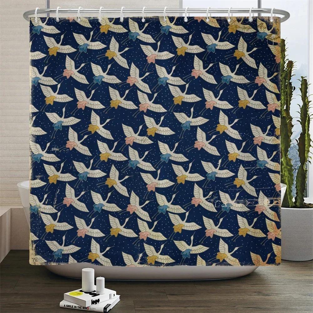 Japanese-Style Flowers Birds Shower Curtains Plum Blossom Bathroom Curtain Frabic Waterproof Polyester Bath Curtain With Hooks W60H190(CM)-1 Pcs
Japanese-Style Flowers Birds Shower Curtains Plum Blossom Bathroom Curtain Frabic Waterproof Polyester Bath Curtain With Hooks W60H190(CM)-1 Pcs