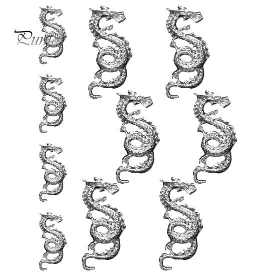 10 шт., стразы для дизайна ногтей, китайский зодиакальный дракон, блестящий сплав, 3D металлический дракон, аксессуары для ногтей, женские поставки серебряный
10 шт., стразы для дизайна ногтей, китайский зодиакальный дракон, блестящий сплав, 3D металлический дракон, аксессуары для ногтей, женские поставки серебряный