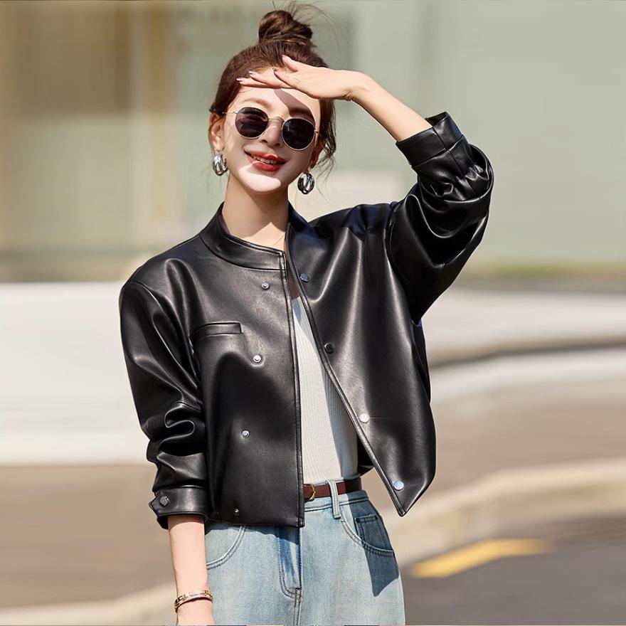 Женская кожаная куртка с чувством дизайна, весенне-осенняя, с чувством дизайна, свободная, короткая кожаная куртка, топ L чёрный
Женская кожаная куртка с чувством дизайна, весенне-осенняя, с чувством дизайна, свободная, короткая кожаная куртка, топ L чёрный