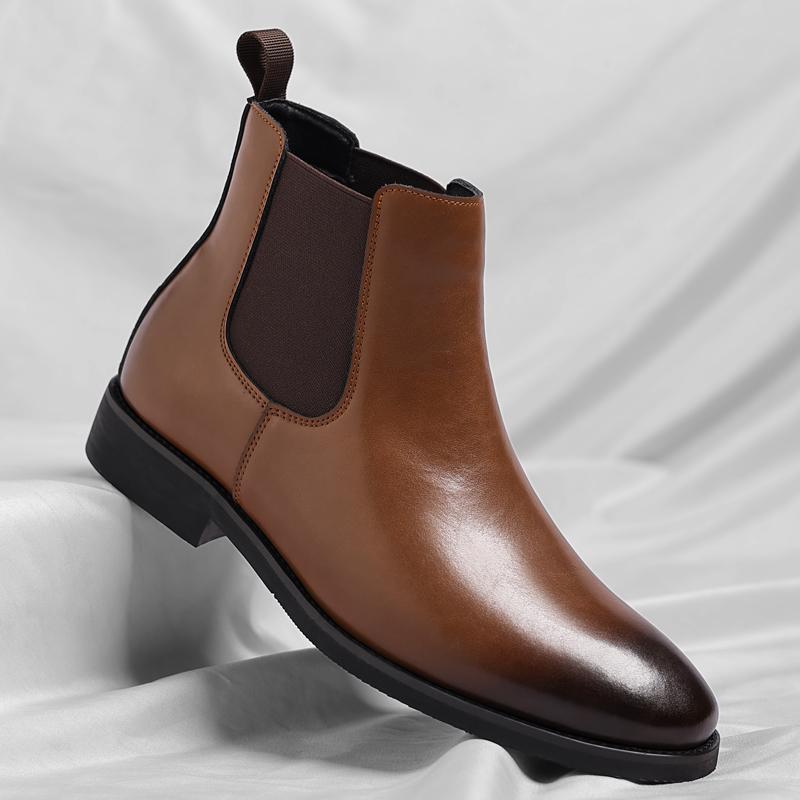 Luxury Men Ankle Boots Handmade Leather Men s Casual Shoes Fashi Pointed Toe Dress Wedding Male Shoes Side Zipper Basic Boots 46 коричневий
Luxury Men Ankle Boots Handmade Leather Men s Casual Shoes Fashi Pointed Toe Dress Wedding Male Shoes Side Zipper Basic Boots 46 коричневий