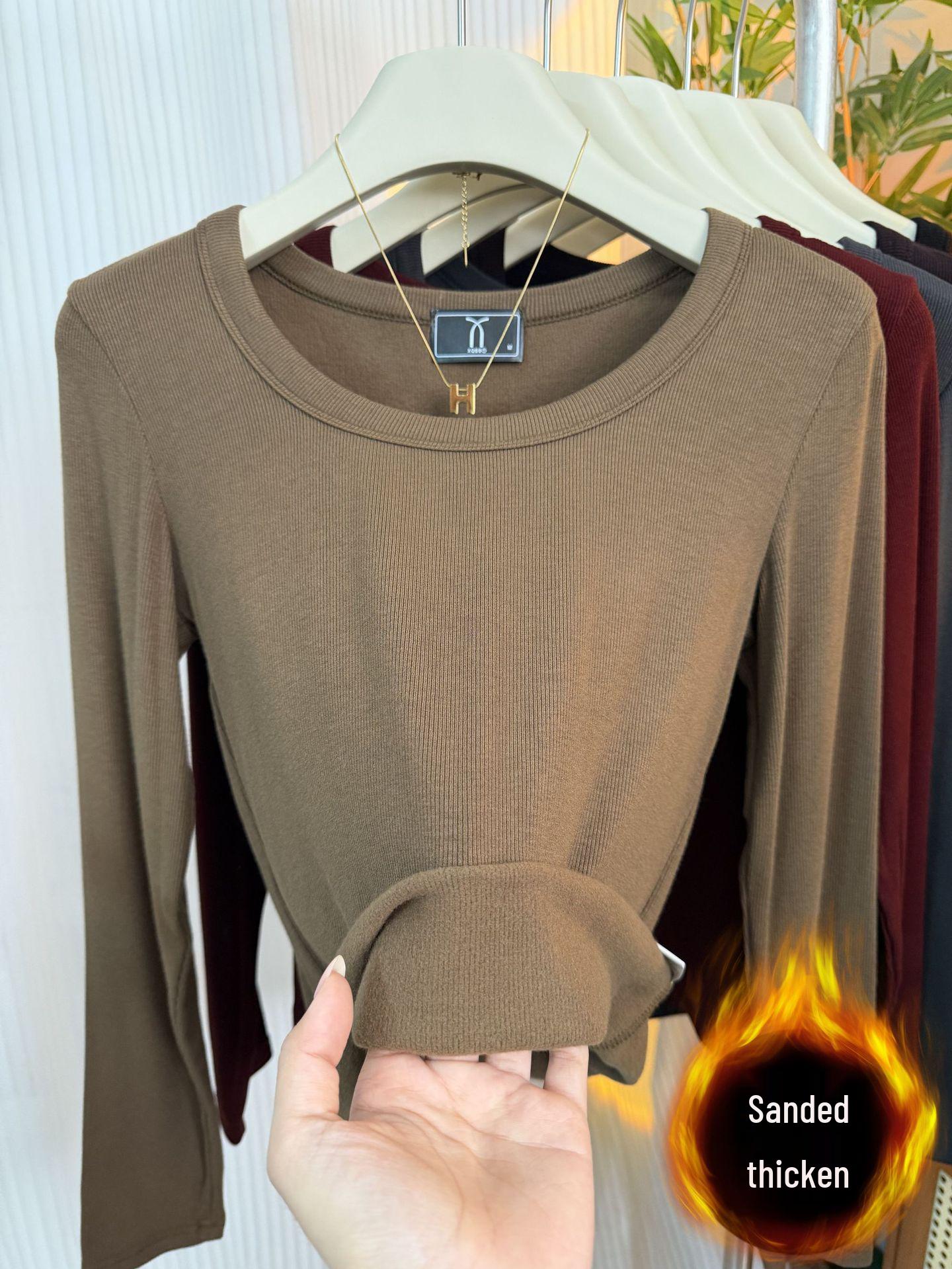 Autumn/Winter 2025 Women s Long-Sleeve Base Layer T-Shirt, Brushed Ribbed Fabric, U-Neck, Regular Shoulder - Wearable Outside M (80-100 jin)
Autumn/Winter 2025 Women s Long-Sleeve Base Layer T-Shirt, Brushed Ribbed Fabric, U-Neck, Regular Shoulder - Wearable Outside M (80-100 jin)