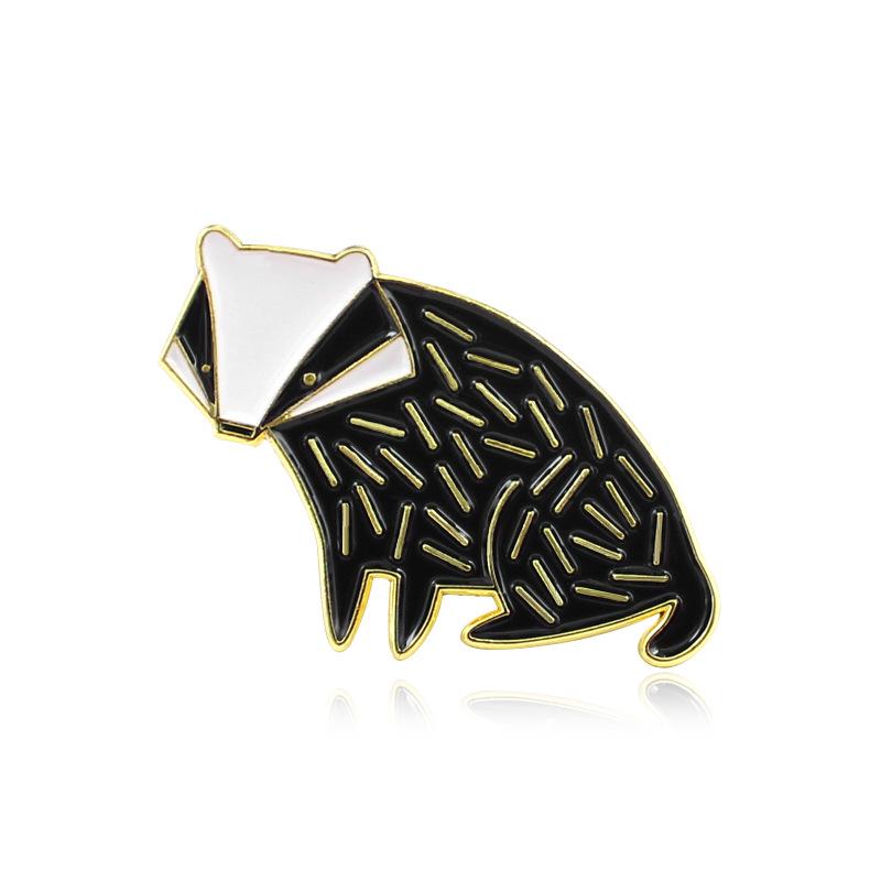 Charming Badger Cartoon Brooch: Fox and Mouse Design
Charming Badger Cartoon Brooch: Fox and Mouse Design