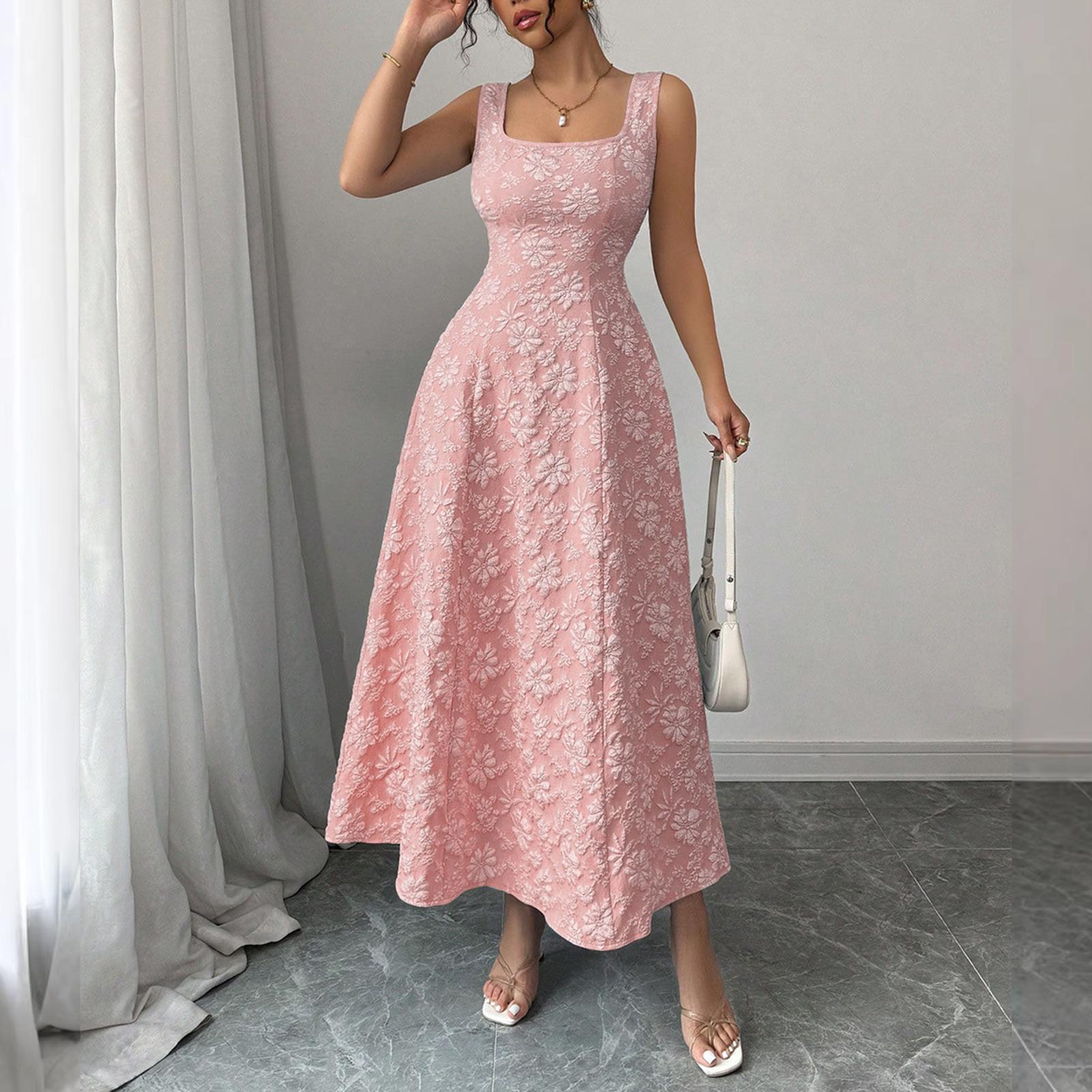 Жіночий Модний Кольоровий Пуловер з Квадратним Вирізом, Свіжа та Солодка Сукня Довжини А-силуету З Акцентом на Талії L рожевий
Жіночий Модний Кольоровий Пуловер з Квадратним Вирізом, Свіжа та Солодка Сукня Довжини А-силуету З Акцентом на Талії L рожевий