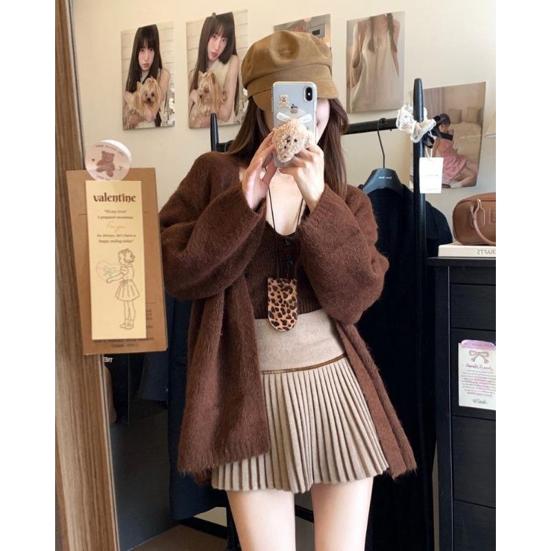 Retro Plaid Woolen Women s Autumn and Winter Pleated Skirt High Waist Versatile Skirt XL хакі
Retro Plaid Woolen Women s Autumn and Winter Pleated Skirt High Waist Versatile Skirt XL хакі