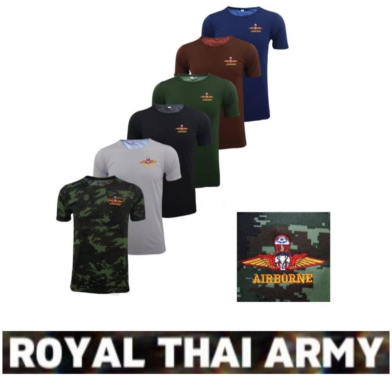 Футболка Royal Thai Army Airborne Camouflage Military Soldier Thailand O Round Neck Short Sleeve Embroided Logo Quick Dry Men Women Unisex 2XL
Футболка Royal Thai Army Airborne Camouflage Military Soldier Thailand O Round Neck Short Sleeve Embroided Logo Quick Dry Men Women Unisex 2XL