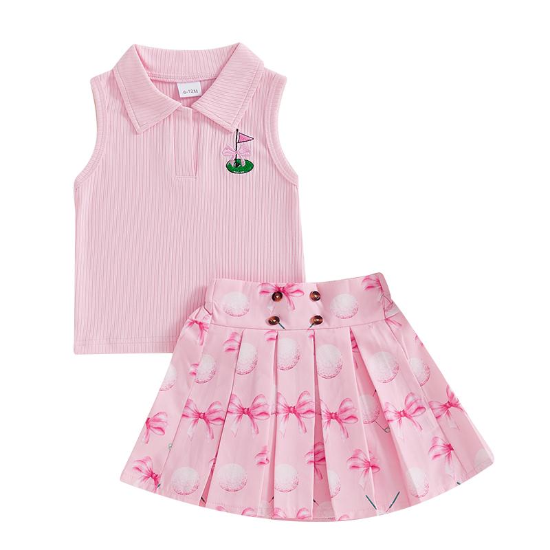 Toddler Kids Baby Girl Clothes 2pcs Outfits Lapel Sleeveless Tank Tops and Golf Print Pleated A-Line Skirt Summer Sets 2-3Y
Toddler Kids Baby Girl Clothes 2pcs Outfits Lapel Sleeveless Tank Tops and Golf Print Pleated A-Line Skirt Summer Sets 2-3Y