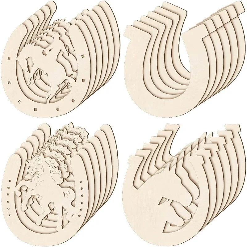 24pcs Wooden Horseshoes Cutout for Crafts DIY Unfinished Wood Horseshoes Christmas Cowboy Decor Western Party Decor Crafts 9.3X8.3CM
24pcs Wooden Horseshoes Cutout for Crafts DIY Unfinished Wood Horseshoes Christmas Cowboy Decor Western Party Decor Crafts 9.3X8.3CM