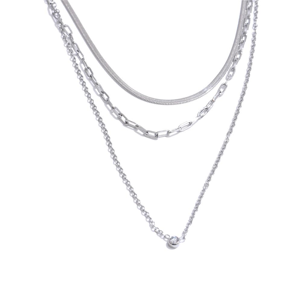 Yhpup Chic Gift Popular Stainless Steel Layered Chain Classic Exquisite Daily Necklace Waterproof Temperament PVD Plated Jewelry
Yhpup Chic Gift Popular Stainless Steel Layered Chain Classic Exquisite Daily Necklace Waterproof Temperament PVD Plated Jewelry