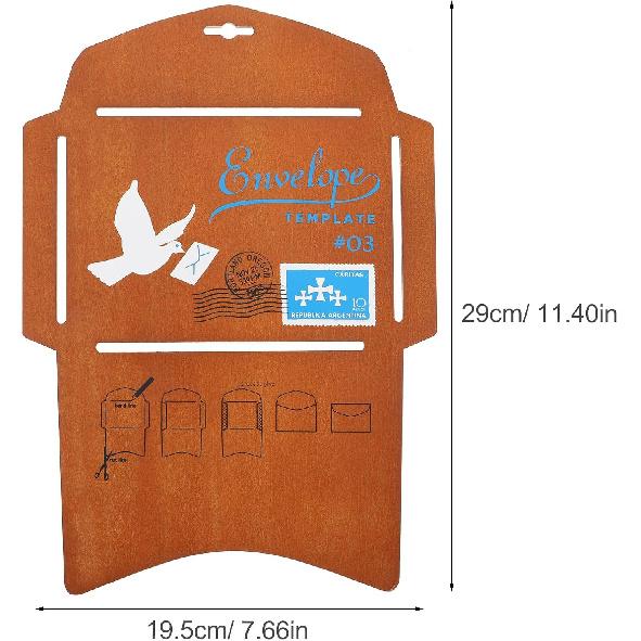 STOBOK Wooden Envelope Making Template Stencil for DIY Invitations Hollow Out Design for Greeting Cards Present Packaging for Special Occasions
STOBOK Wooden Envelope Making Template Stencil for DIY Invitations Hollow Out Design for Greeting Cards Present Packaging for Special Occasions
