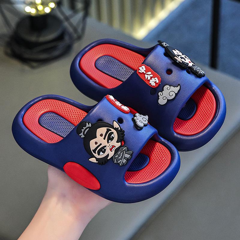Nezha slippers are summer children s sandals for boys, featuring a non-slip soft sole, suitable for indoor bathing and for toddlers and babies on the 26-27 темно-синього кольору
Nezha slippers are summer children s sandals for boys, featuring a non-slip soft sole, suitable for indoor bathing and for toddlers and babies on the 26-27 темно-синього кольору