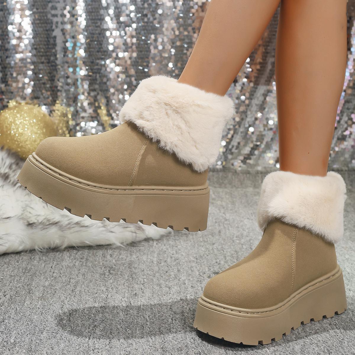 Fashion New Round Toe Shallow Mouth Thick Sole Non-slip Casual Walking Boots Winter Suede Plus Velvet Warm Snow Boots for Women 42 верблюд
Fashion New Round Toe Shallow Mouth Thick Sole Non-slip Casual Walking Boots Winter Suede Plus Velvet Warm Snow Boots for Women 42 верблюд