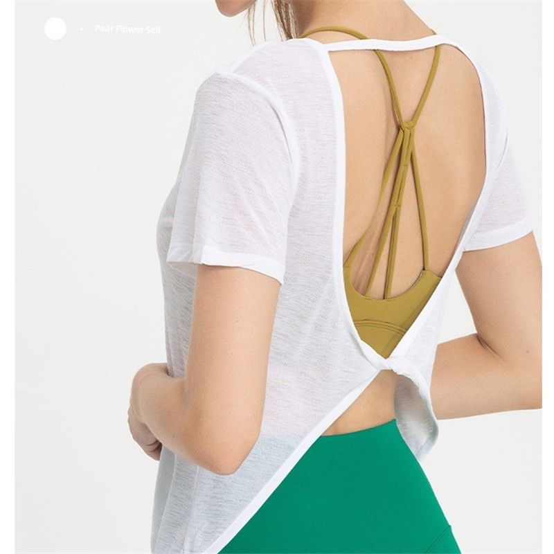 Sports T-shirt Women s Lightweight Breathable Yoga Clothes Loose Beauty Back Fitness Blouse Running Quick-Drying Pilates Short Sleeve Summer White S
Sports T-shirt Women s Lightweight Breathable Yoga Clothes Loose Beauty Back Fitness Blouse Running Quick-Drying Pilates Short Sleeve Summer White S