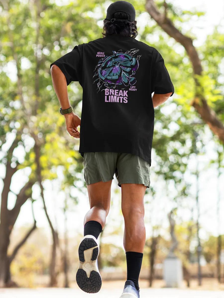 Oversized T-shirt with print for gym and workout XL
Oversized T-shirt with print for gym and workout XL