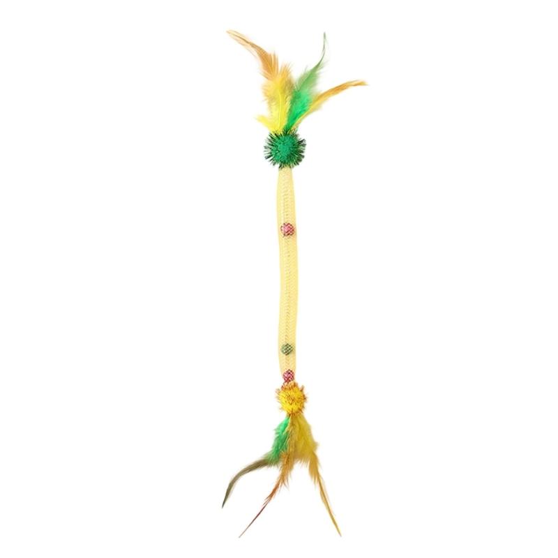 Colorful Elastic Mesh Tube Cats Wand Toy Bells for Enhancing Interaction Between Cats and Owners During Leisures Time жовтий
Colorful Elastic Mesh Tube Cats Wand Toy Bells for Enhancing Interaction Between Cats and Owners During Leisures Time жовтий