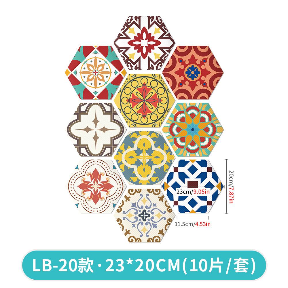 Amj Tile Sticker Hexagonal Tile Sticker Self-Adhesive Household Wear-Resistant Waterproof Bathroom Floor Sticker Holiday Style Product size is: 20cm * 23cm * 10 pieces * a set
Amj Tile Sticker Hexagonal Tile Sticker Self-Adhesive Household Wear-Resistant Waterproof Bathroom Floor Sticker Holiday Style Product size is: 20cm * 23cm * 10 pieces * a set