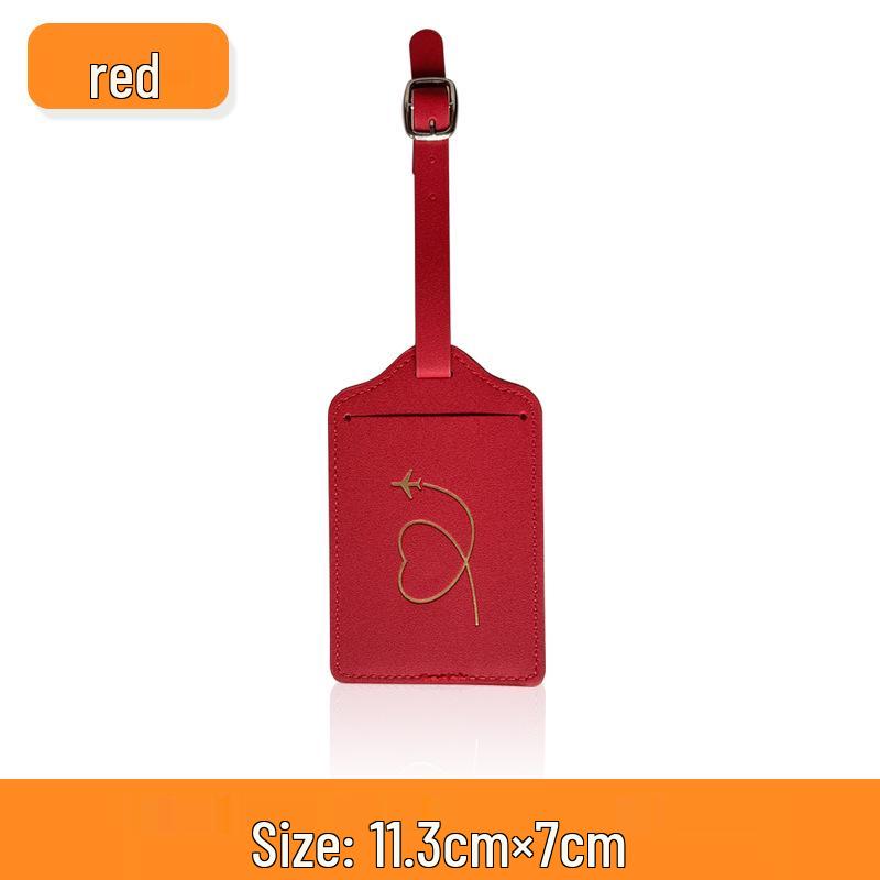 Creative PU Leather Luggage Tag, Thickened with Flip Buckle and Signature, Horizontal/Vertical Fit for Suitcases. красный
Creative PU Leather Luggage Tag, Thickened with Flip Buckle and Signature, Horizontal/Vertical Fit for Suitcases. красный