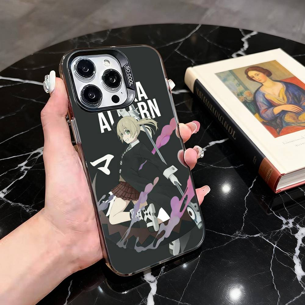 Soul M-Maka A-Albarn E-Eater Phone Case For iPhone 17,16,15,14,13,12,11 Plus,Pro Max,XS,Colored Silver Plated Inside Cover iPhone16e
Soul M-Maka A-Albarn E-Eater Phone Case For iPhone 17,16,15,14,13,12,11 Plus,Pro Max,XS,Colored Silver Plated Inside Cover iPhone16e