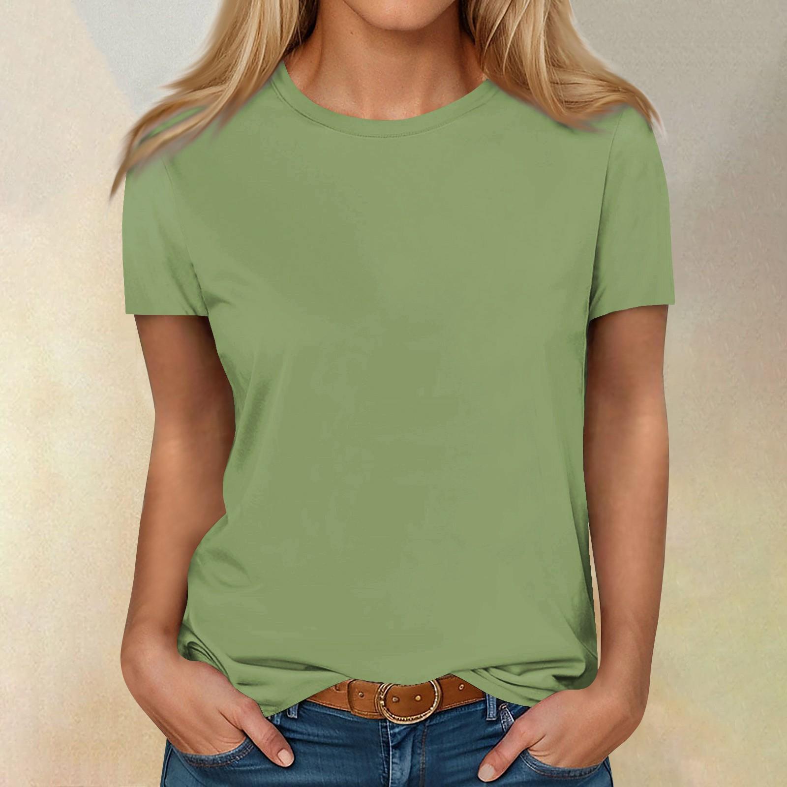 Short Sleeve Shirts For Women Cute Tops Color Tees Blouses Casual Plus Size Basic Tops Pullover XXXXL
Short Sleeve Shirts For Women Cute Tops Color Tees Blouses Casual Plus Size Basic Tops Pullover XXXXL