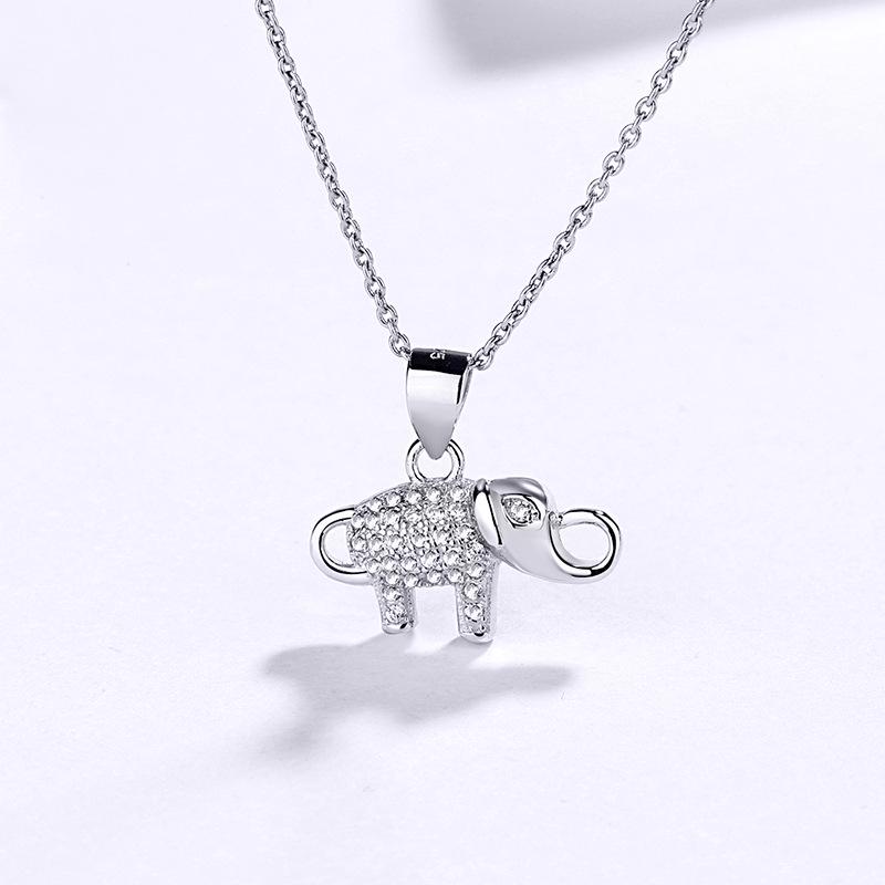 925 Sterling Silver Full Diamond Little Elephant Pendant Necklace for Women Pendant Only
925 Sterling Silver Full Diamond Little Elephant Pendant Necklace for Women Pendant Only