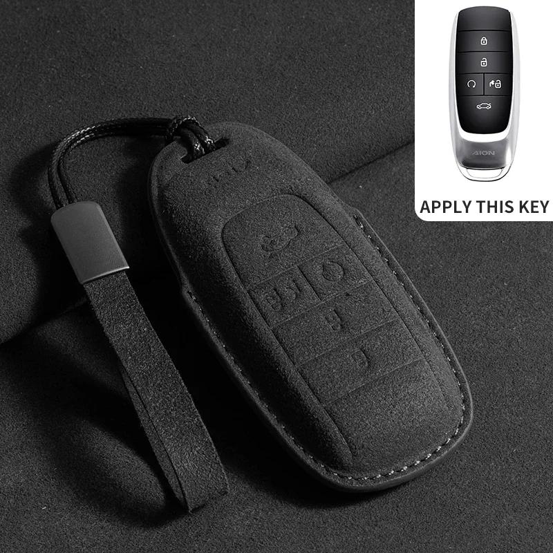 Suede Leather Car Remote Key Case Cover Shell Holder For Aion Gac New Energy Trumpchi Aion S V Y Lx Keychain Styling Accessories
Suede Leather Car Remote Key Case Cover Shell Holder For Aion Gac New Energy Trumpchi Aion S V Y Lx Keychain Styling Accessories