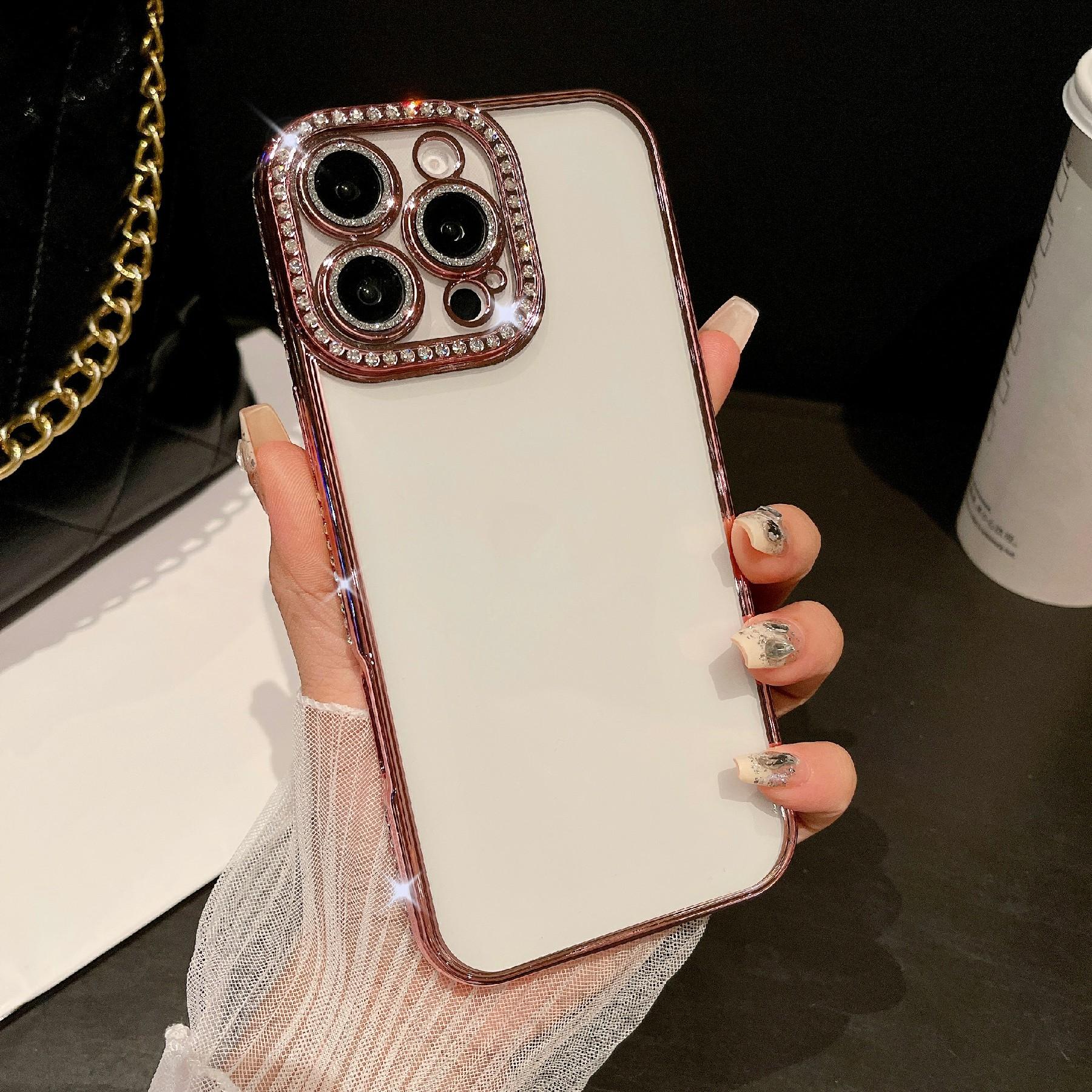 For iPhone 16 Pro Max Case Clear TPU Phone Cover with Glitter Lens Film Rose Pink
For iPhone 16 Pro Max Case Clear TPU Phone Cover with Glitter Lens Film Rose Pink