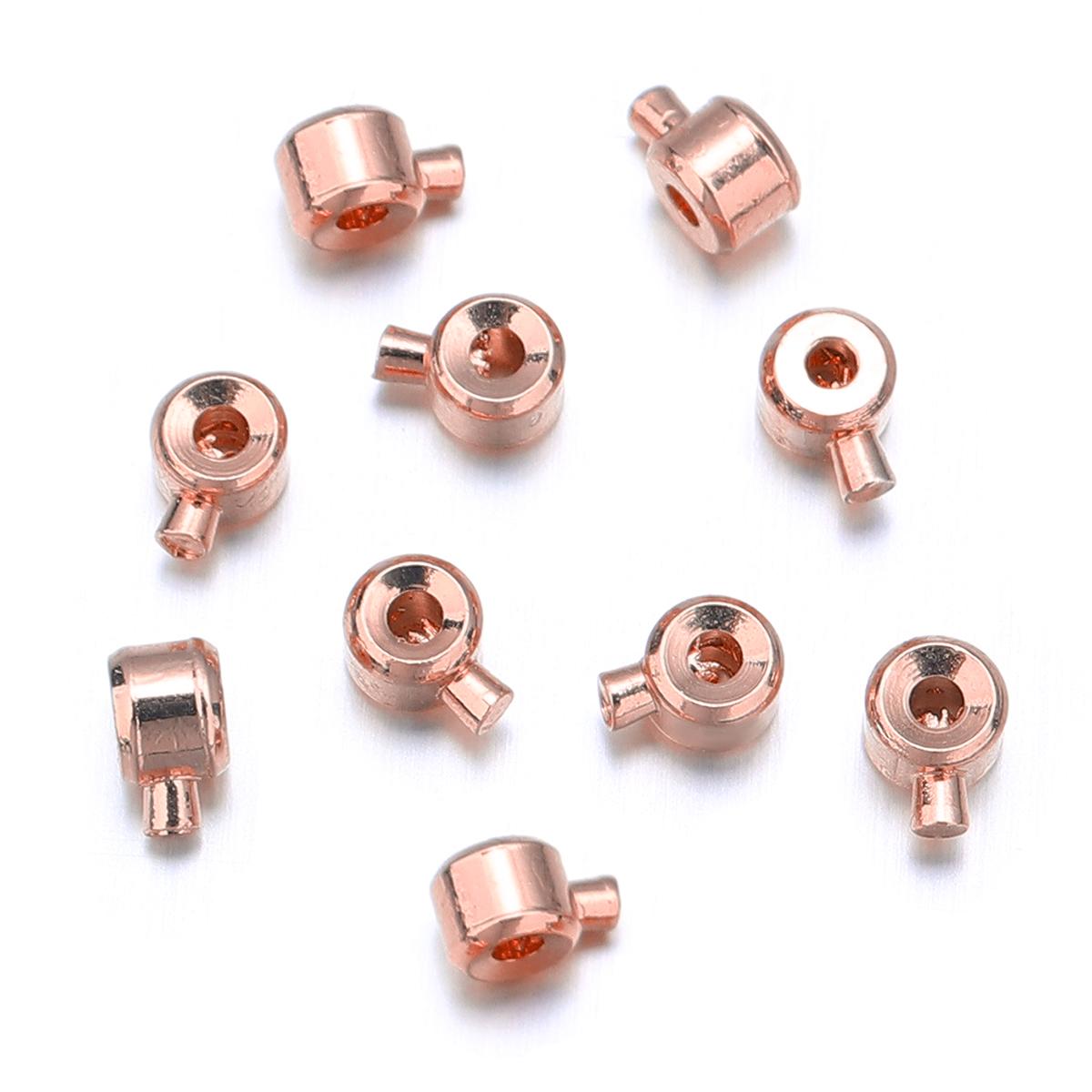 10pcs/lot Metal Crimp End Beads Stopper Beads Positioning Clasp Beads For Jewelry Making DIY Necklace Bracelet Accessories рожевий колір золота
10pcs/lot Metal Crimp End Beads Stopper Beads Positioning Clasp Beads For Jewelry Making DIY Necklace Bracelet Accessories рожевий колір золота