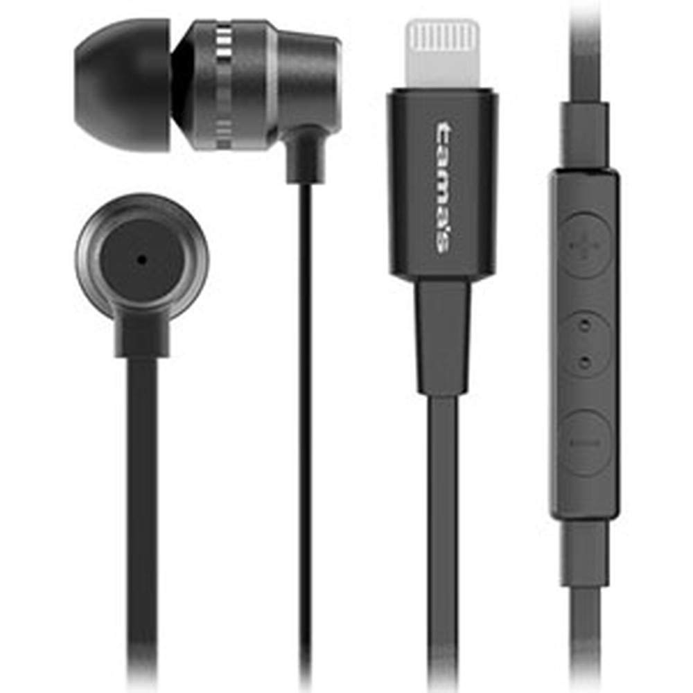 Tama Electronics Stereo Earphones, Hands-Free, Lightning Connector Type, Black, TSH56LK
Tama Electronics Stereo Earphones, Hands-Free, Lightning Connector Type, Black, TSH56LK