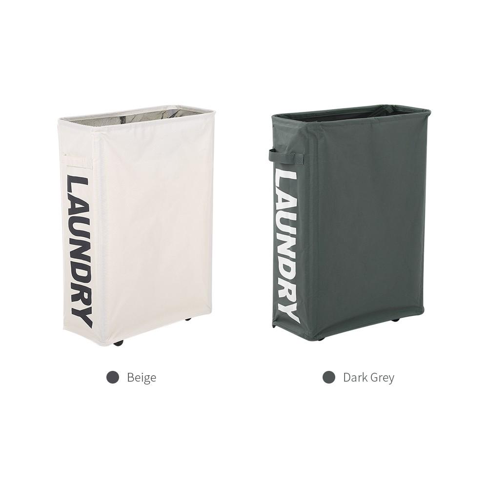 Corner Slim Foldable Oxford Cloth Laundry Basket Bin Mesh Drawstring Dirty Clothes Hamper Beige 
Corner Slim Foldable Oxford Cloth Laundry Basket Bin Mesh Drawstring Dirty Clothes Hamper Beige