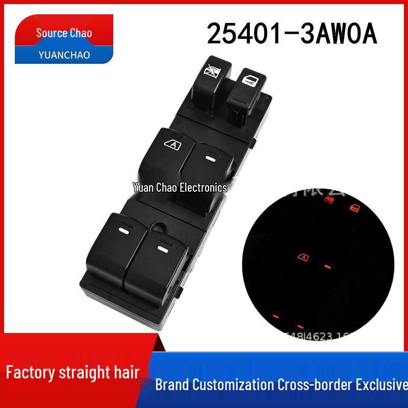 Compatible Power Window Switch for Sunny, X-Trail, March - Model 25401-3AW0AJE20A Electric
Compatible Power Window Switch for Sunny, X-Trail, March - Model 25401-3AW0AJE20A Electric