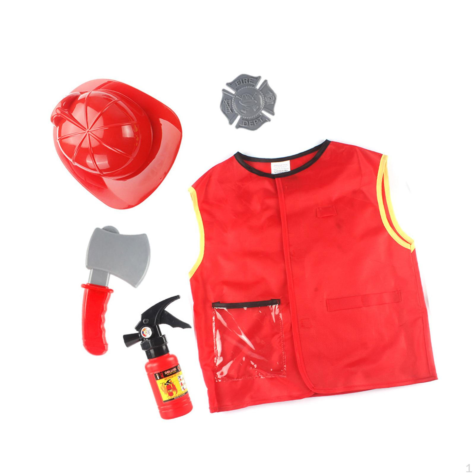 Kids Fireman Outfit Set Party Supplies Pretend Play Toy for Festival Performance
Kids Fireman Outfit Set Party Supplies Pretend Play Toy for Festival Performance