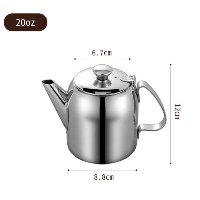 304 Stainless Steel Teapot with Oil Filter - Ideal for Brewing and Serving in Restaurants, Hotels, and Homes
304 Stainless Steel Teapot with Oil Filter - Ideal for Brewing and Serving in Restaurants, Hotels, and Homes