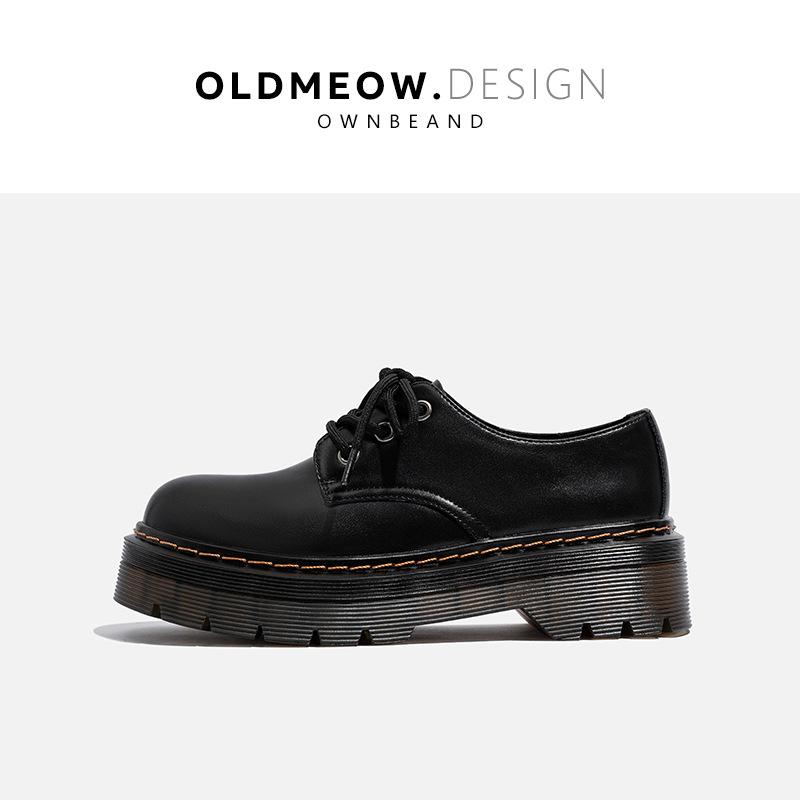 Lao Meow s store platform small leather shoes women s new autumn British style leather lace-up versatile single shoes loafers 40
Lao Meow s store platform small leather shoes women s new autumn British style leather lace-up versatile single shoes loafers 40