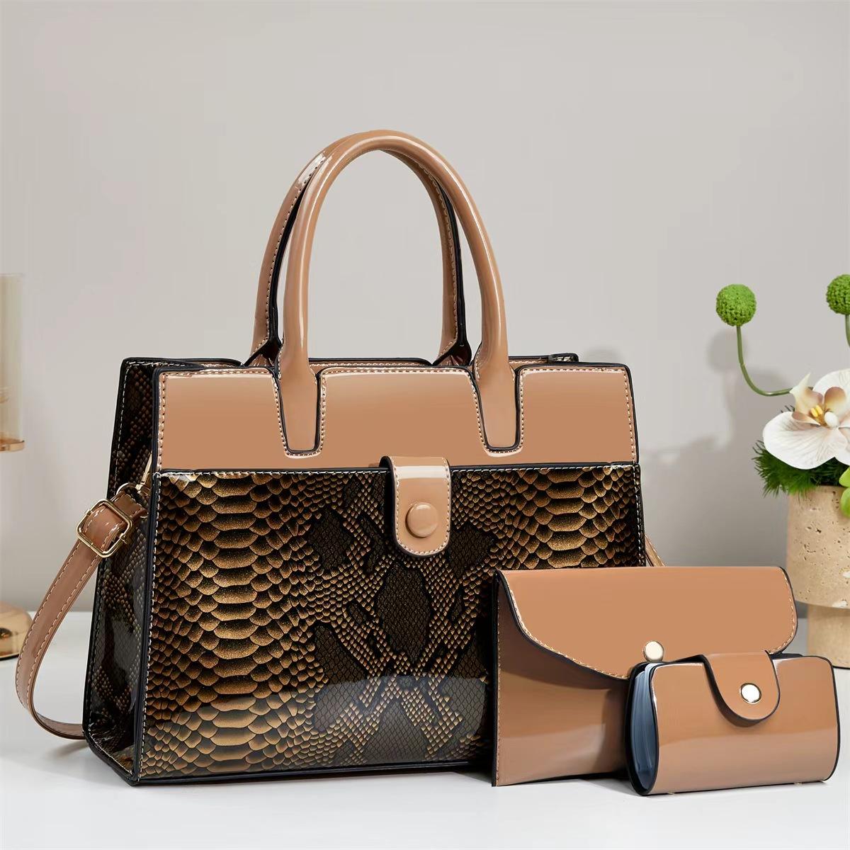 New Korean Style 3Piece Set Handbag Fashionable Versatile Women s Single Shoulder Bag Slant Cross Bag Women s Large Tote Bag 30x11x22cm
New Korean Style 3Piece Set Handbag Fashionable Versatile Women s Single Shoulder Bag Slant Cross Bag Women s Large Tote Bag 30x11x22cm