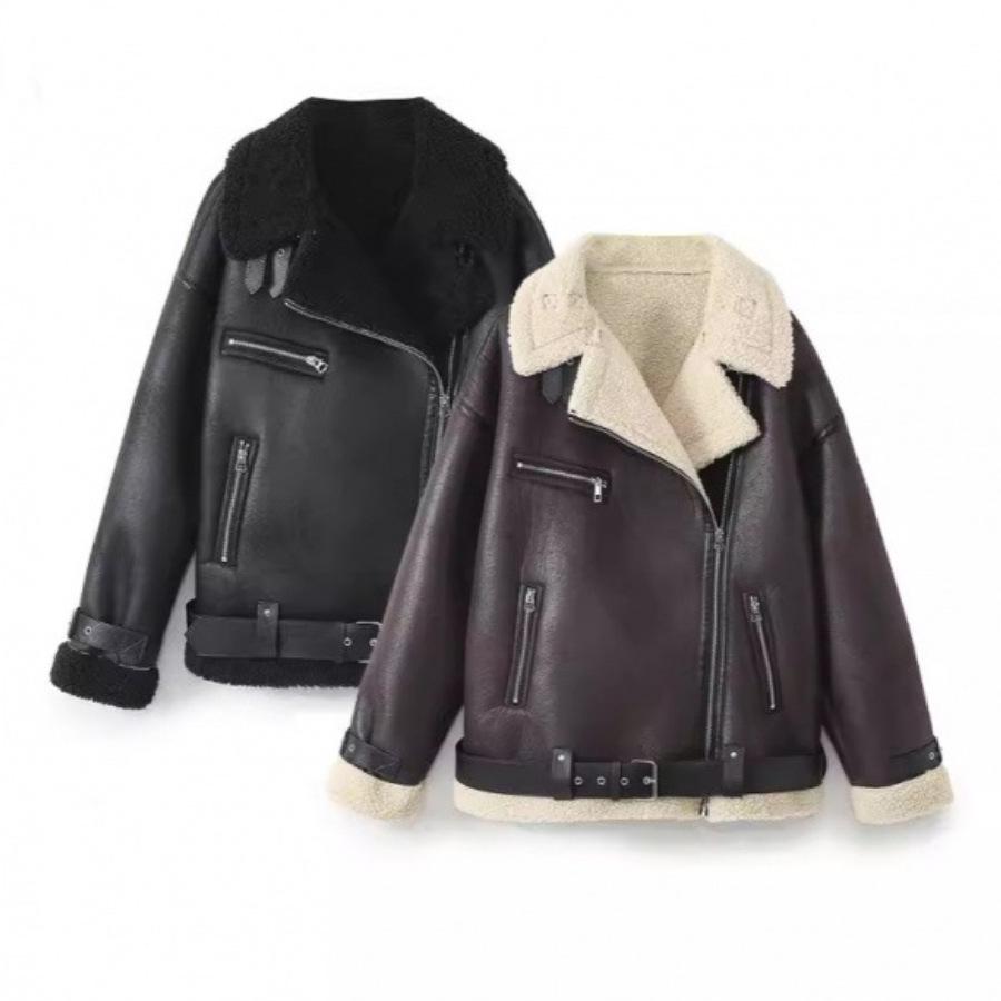 American Retro High Street Shearling Reversible Zipper Jacket with Embellishments Large темно-коричневого
American Retro High Street Shearling Reversible Zipper Jacket with Embellishments Large темно-коричневого
