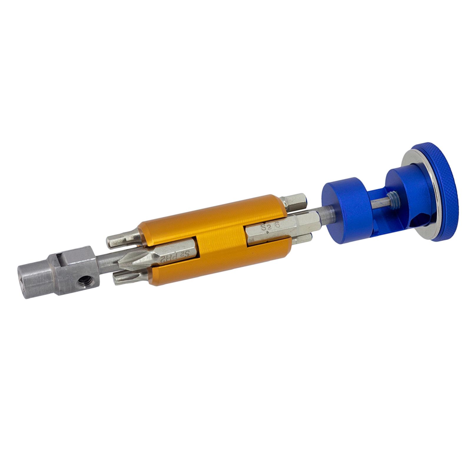 6 in 1 Mountain Road T25 Wrench Screwdriver Chain Cutter Hexagon 3- 6mm Wrench Portable Cycle Repairing Fix Kit Tool for Bike синий
6 in 1 Mountain Road T25 Wrench Screwdriver Chain Cutter Hexagon 3- 6mm Wrench Portable Cycle Repairing Fix Kit Tool for Bike синий